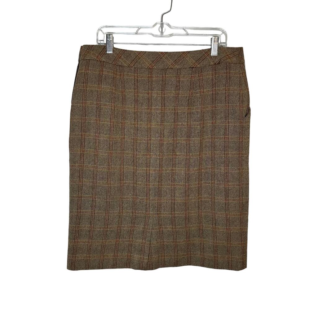 Pendleton Virgin Wool Tiny Houndstooth Plaid Knee… - image 5
